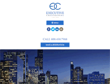 Tablet Screenshot of executivechauffeuring.com